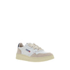 White Calf Leather Bos Taurus Athletic Sneakers