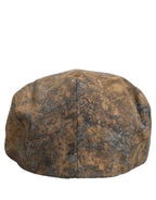 Men Brown Cotton Newsboy Capello Cabbie Hat