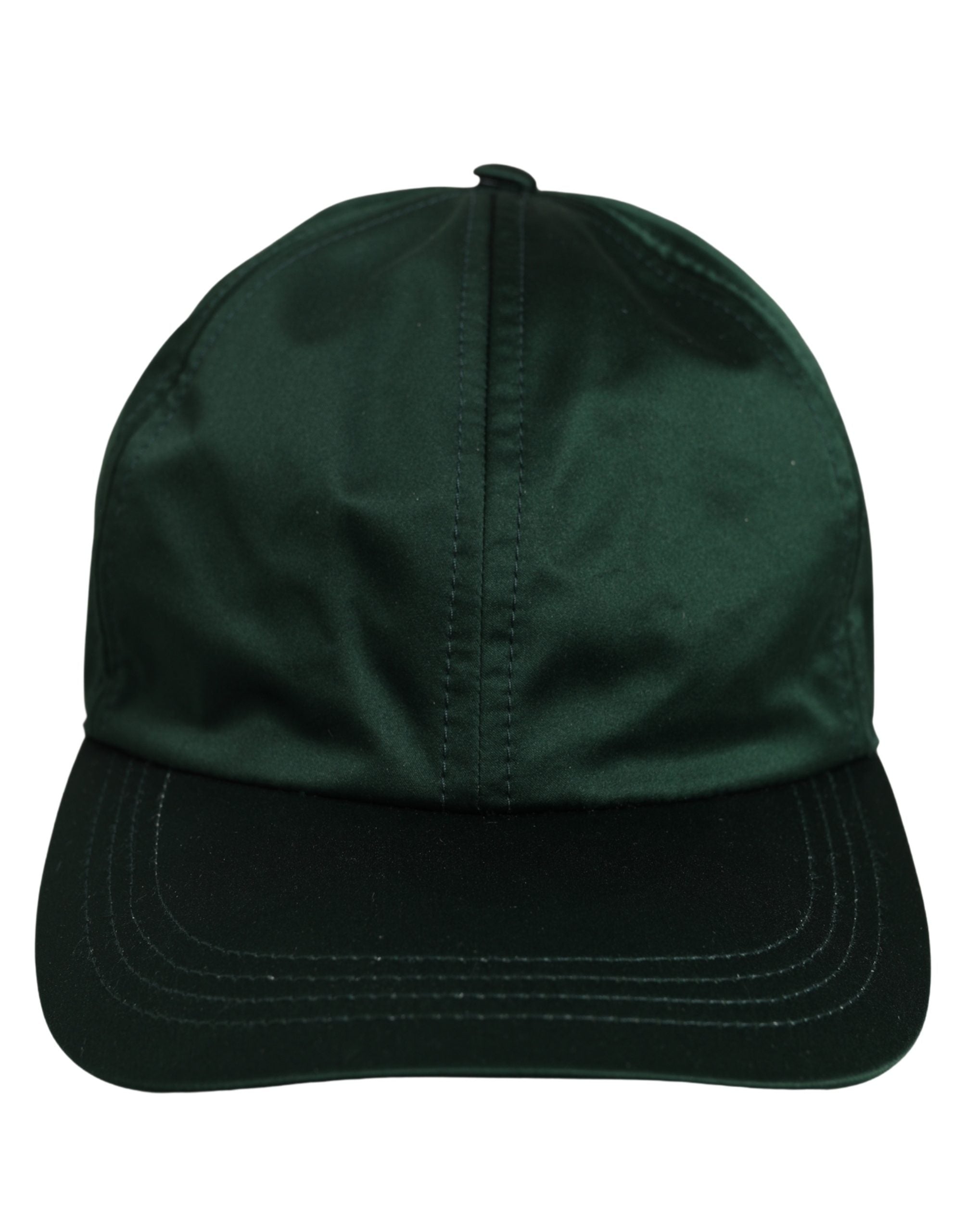 Men Deep Green Cotton Baseball Cap 6 Panels Hat