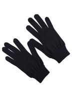 Men Dark Blue Cashmere Knitted Winter Gloves