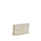 Beige Calf Leather Bos Taurus Wallet