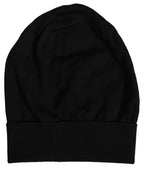 Men Black Wool Knitted Winter Beanie Capello One Hat