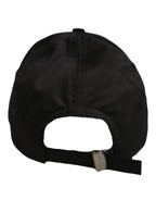 Men Black Cotton Baseball Cap 6 Panels Hat