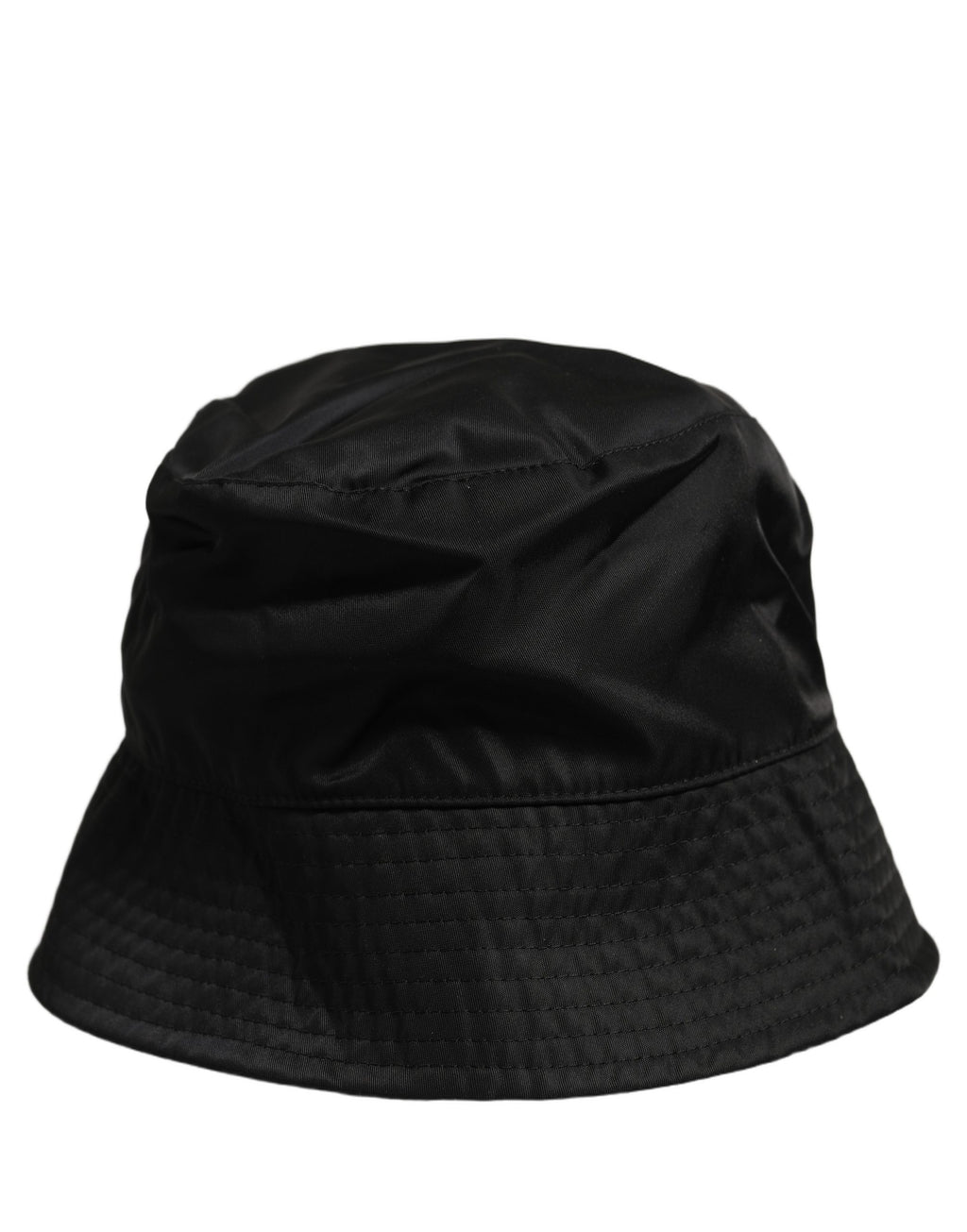 Men Black Nylon Wide Brim Bucket Capello Hat