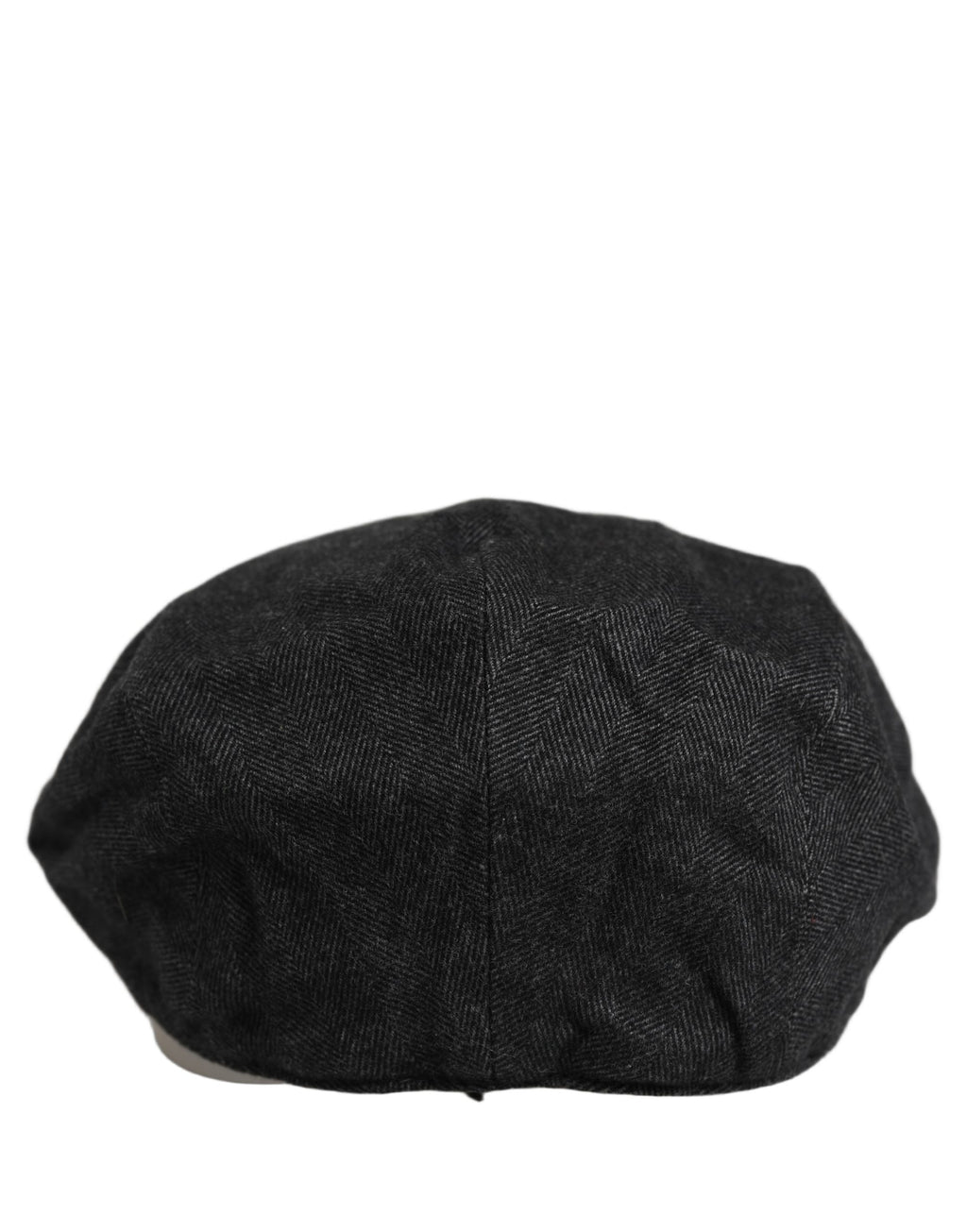 Men Black Cotton Flat Cloth Newsboy Cap Hat
