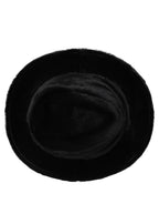 Men Black Classic Wide Brim Fedora Capello Hat