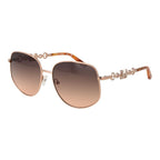 Rose Gold Metal Sunglasses