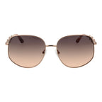 Rose Gold Metal Sunglasses