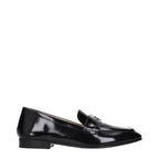 Black Leather Slip-On Loafers