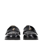 Black Leather Slip-On Loafers