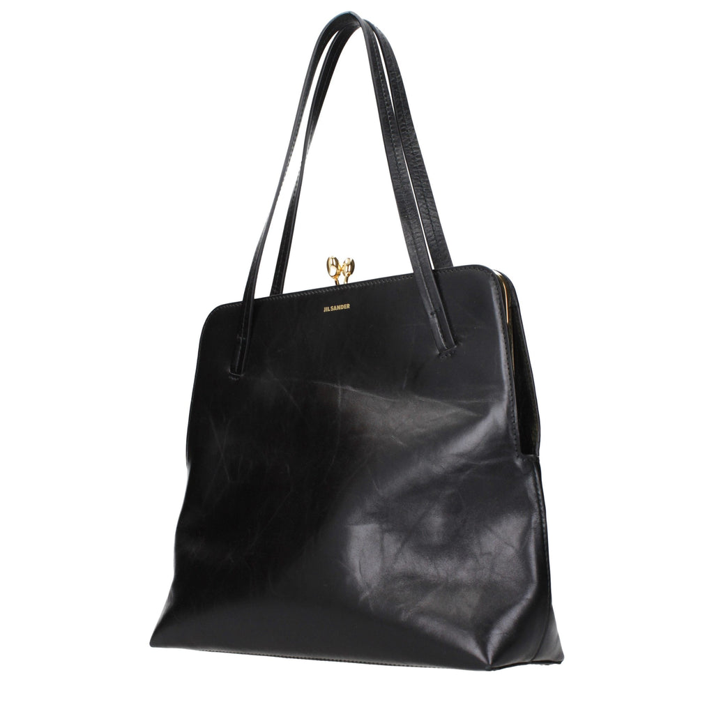 Black Leather Shoulder Bag