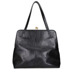 Black Leather Shoulder Bag