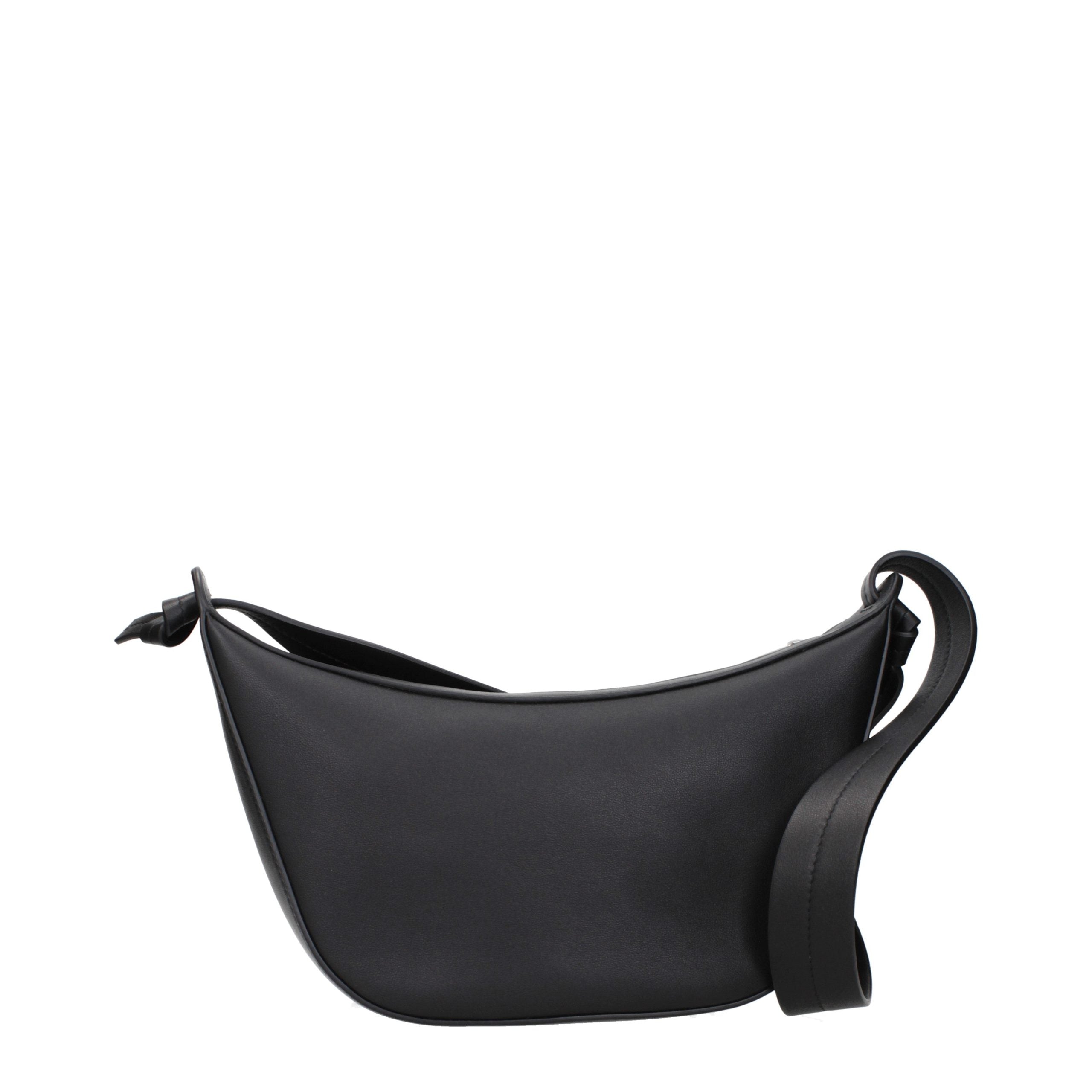 Black Leather Shoulder Bag