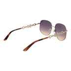 Rose Gold Metal Sunglasses