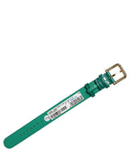 Green Embossed Leather Gold Buckle Belt Strap Bracelet