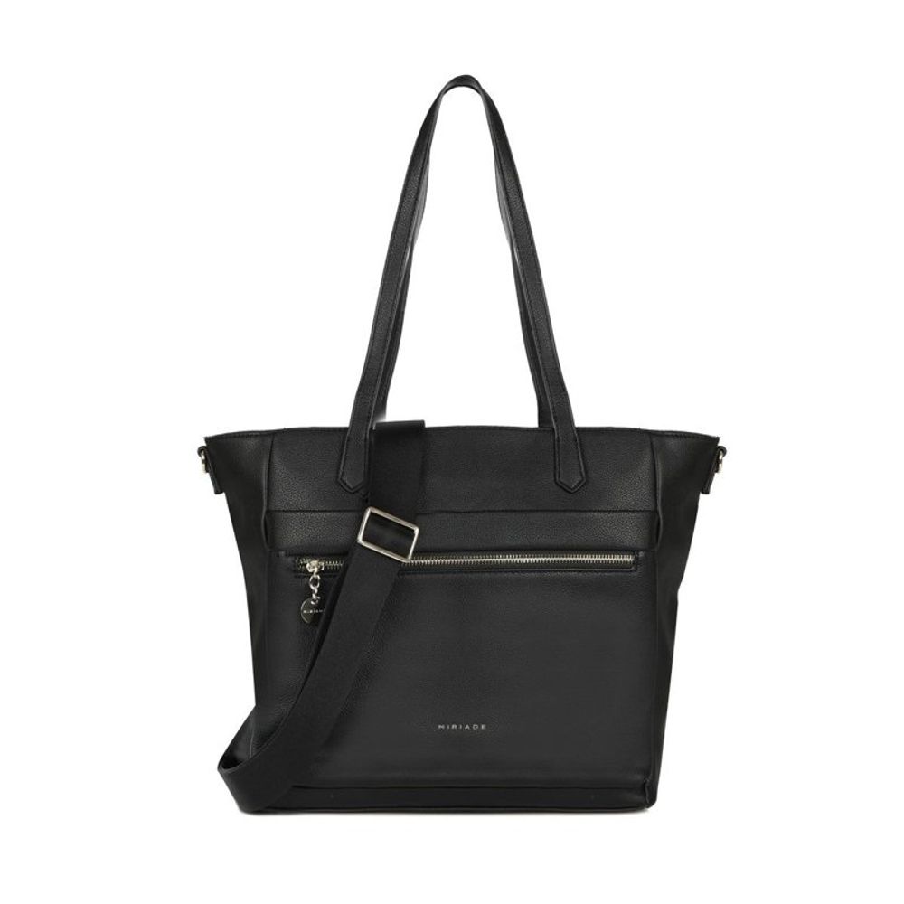 Black Polyethylene Shoulder Bag