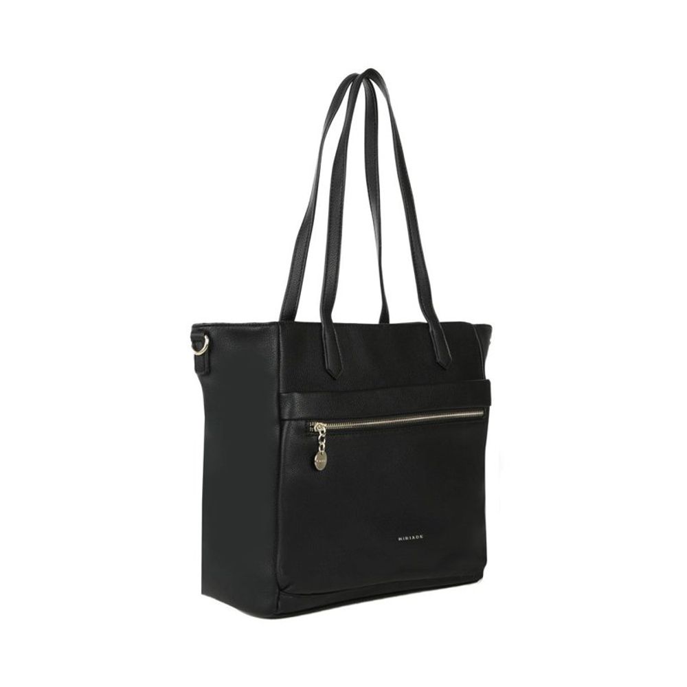 Black Polyethylene Shoulder Bag
