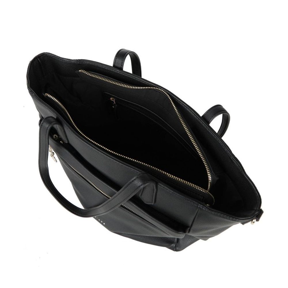 Black Polyethylene Shoulder Bag