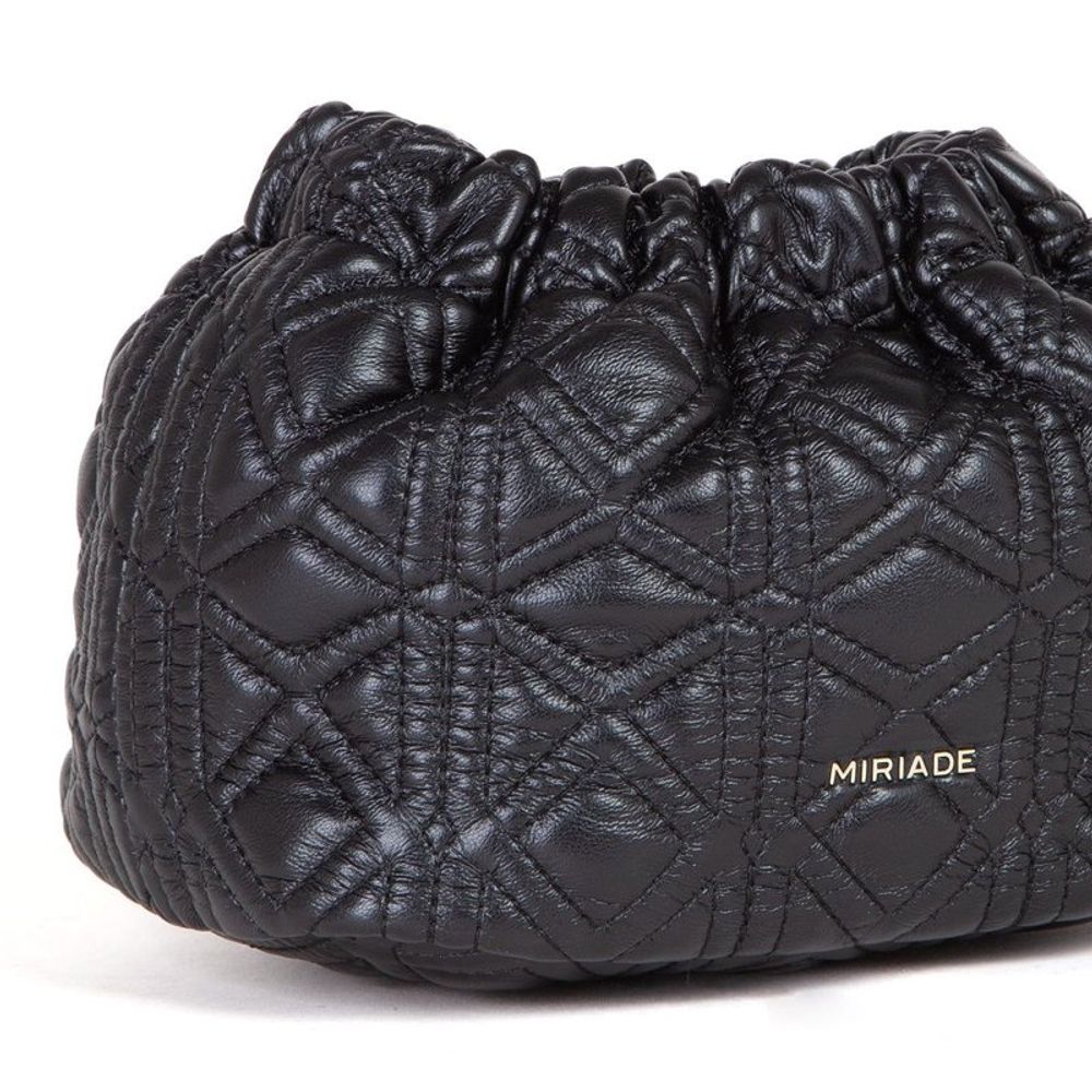Black Polyethylene Shoulder Bag