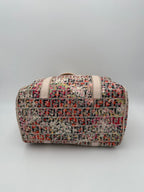 FENDI FF Canvas Flowers Handbag