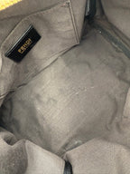 FENDI FF Canvas Flowers Handbag