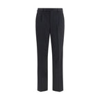 Black Wool Oves Aries Casual Pants