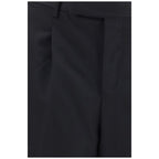 Black Wool Oves Aries Casual Pants