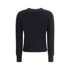 Black Merino Wool Cardigan