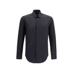 Black Cotton Dress Shirt