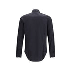 Black Cotton Dress Shirt
