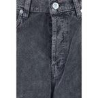 Gray Cotton Casual Pants