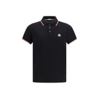 Black Cotton Polo Shirt