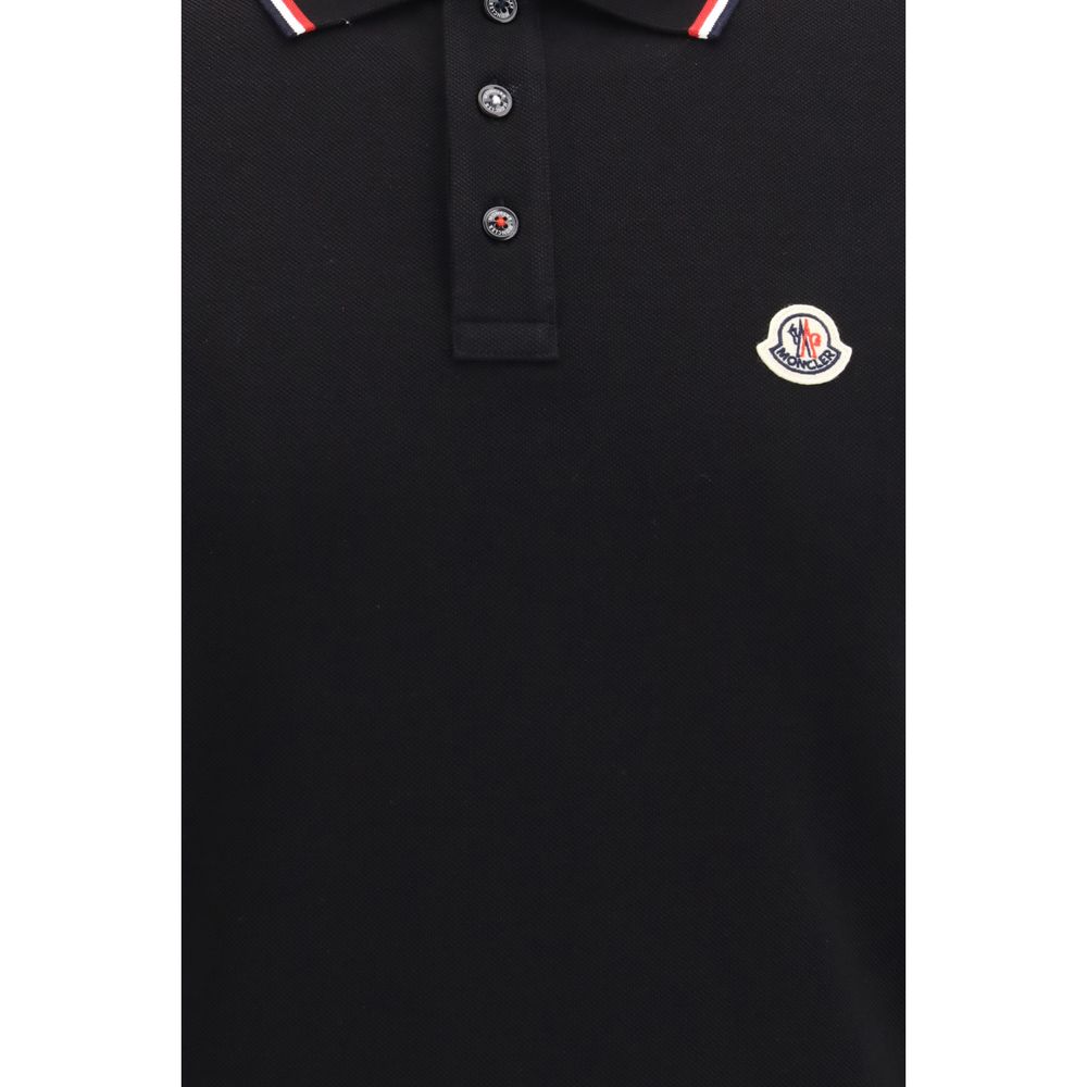 Black Cotton Polo Shirt