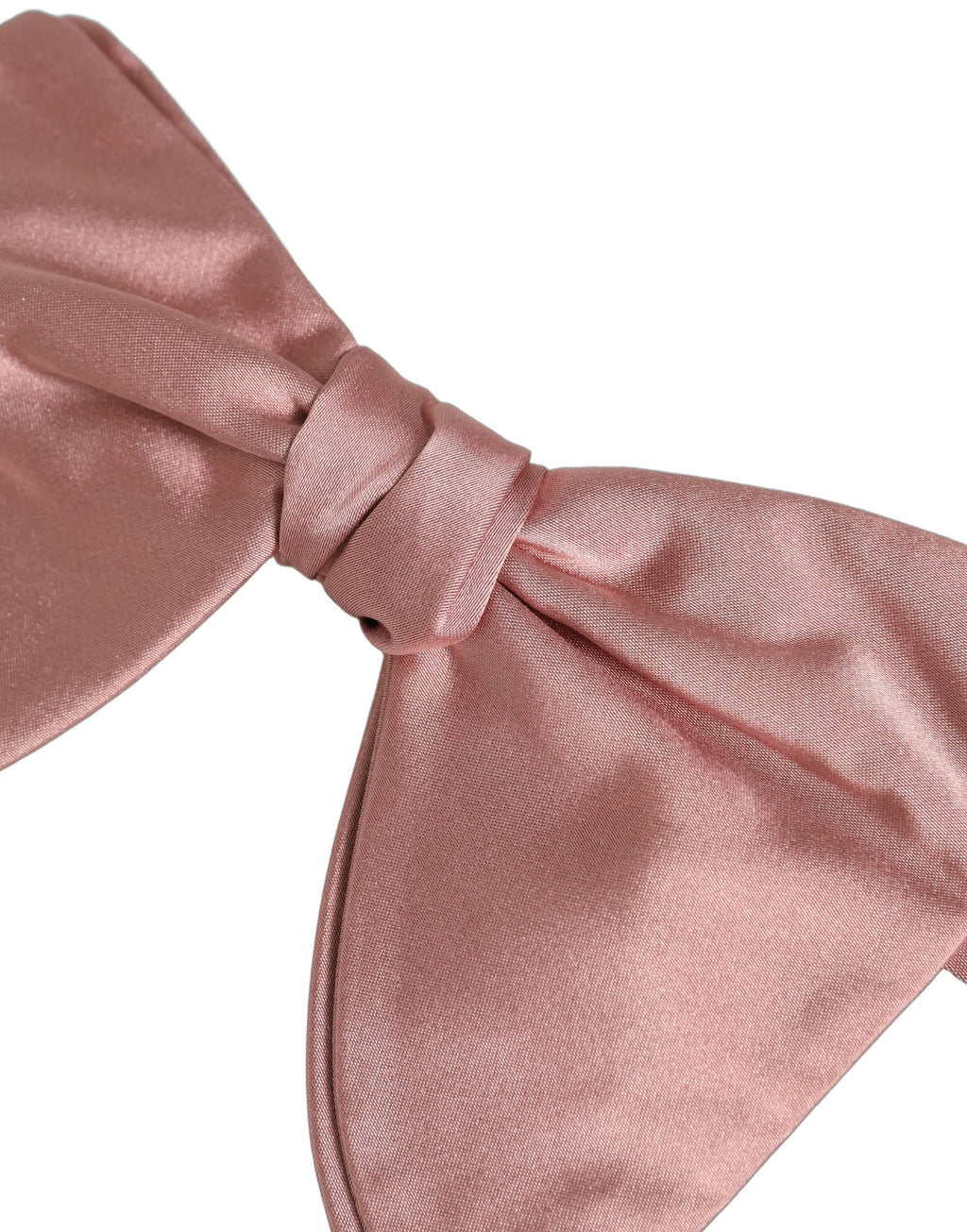 Men Pink 100% Silk Adjustable Neck Papillon Bow Tie