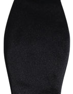 Men Black 100% Silk Adjustable Neck Papillon Bow Tie