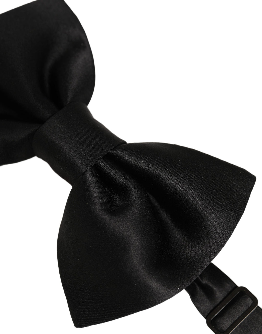 Men Black 100% Silk Adjustable Neck Papillon Bow Tie