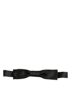 Men Black 100% SIlk Adjustable Neck Papillon Bow Tie