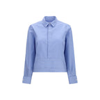 Blue Cotton Pattern Shirt