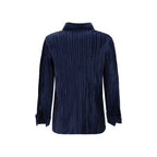 Blue Polyester Shirt