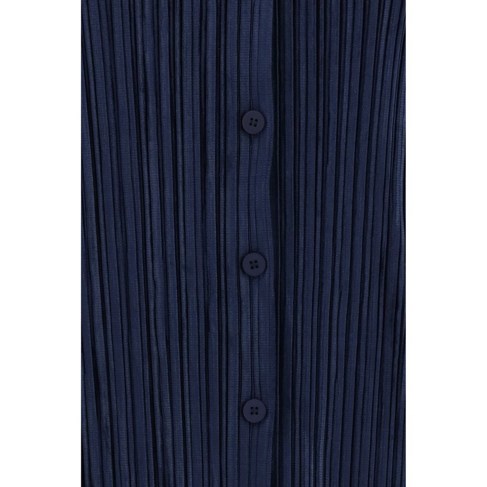 Blue Polyester Shirt