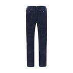 Blue Cotton Chino Pants