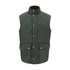 Green Polyamide Sleeveless Jacket