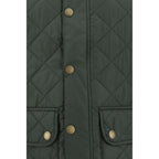 Green Polyamide Sleeveless Jacket