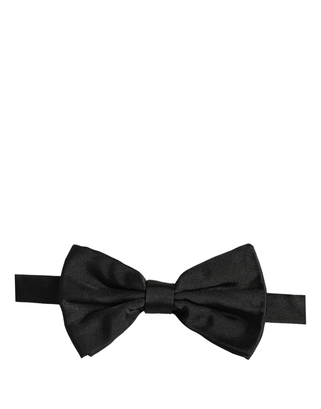 Men Black 100% Silk Adjustable Neck Papillon Bow Tie
