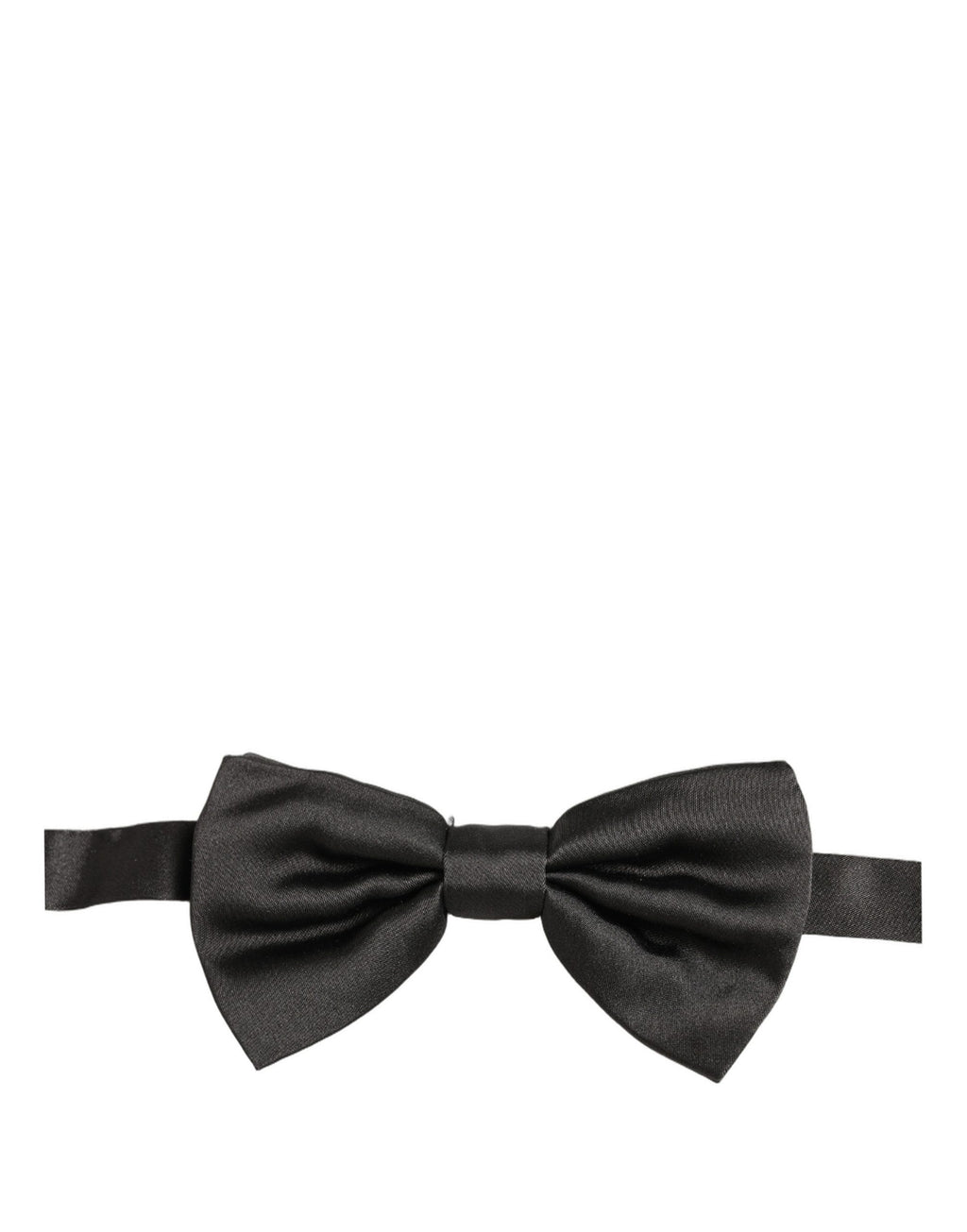 Men Black 100% Silk Adjustable Neck Papillon Bow Tie