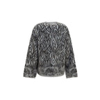 Gray Alpaca Vicugna Pacos Cardigan