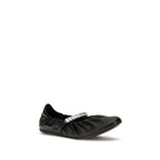 Black Calf Leather Bos Taurus Ballet Flats