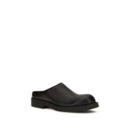 Black Calf Leather Bos Taurus Mules
