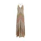 Multicolor Viscose Long Dress