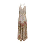 Multicolor Viscose Long Dress